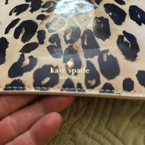NWOT Kate Spade Leopard Clutch / Pouch / Pencil Case - Picture 4 of 9